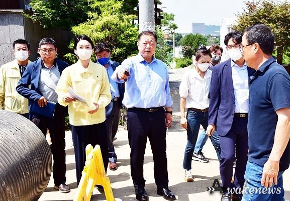 산남동 난개발 민원현장 방문