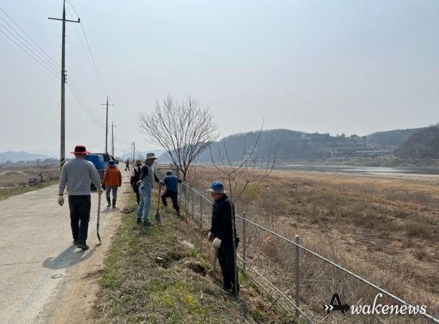 연천군 군남면 주민자치위원회 임진강 둘레길 조성 행사