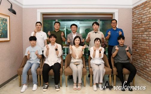 김동근 시장, 카페 무지개로 직원 애로사항 공감