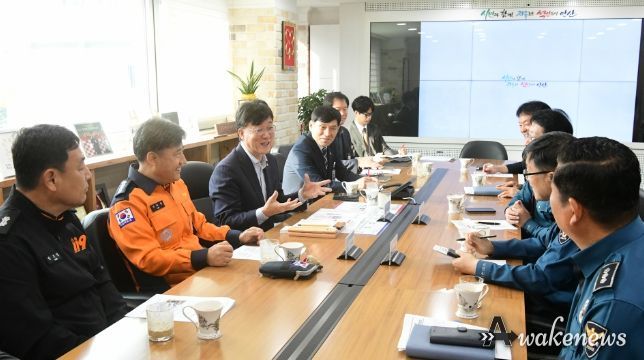 이민근 안산시장, 경찰서장·소방서장과 시민안전모델 주요 현안 간담회
