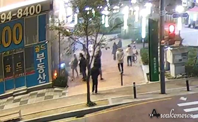 화재진압중인 사진