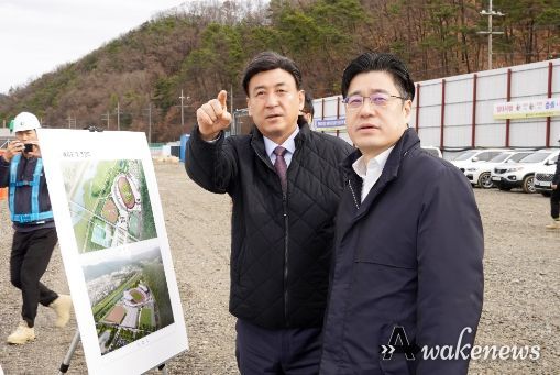 경기도 행정1부지사, 광주 종합운동장 건립 현장 방문