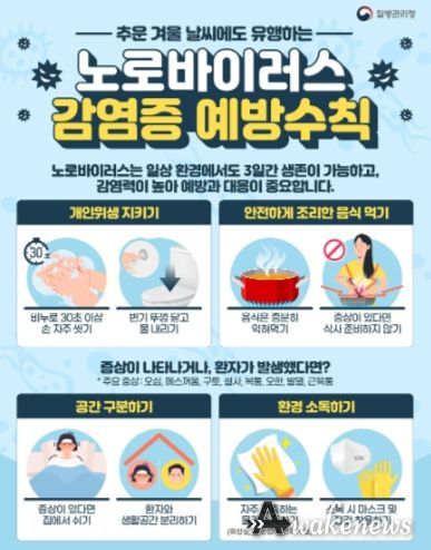 노로바이러스 감염증 예방수칙 홍보문