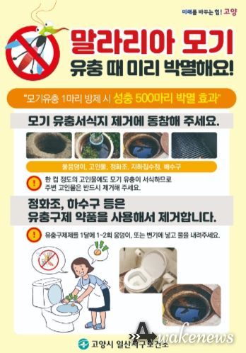 모기 유충구제 홍보문