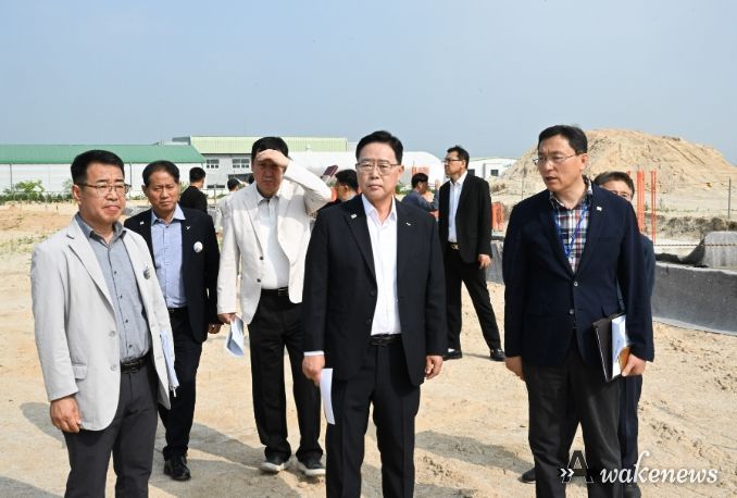 강수현 양주시장, 양주농업기술센터 청사 이전·건립 공사 현장 방문