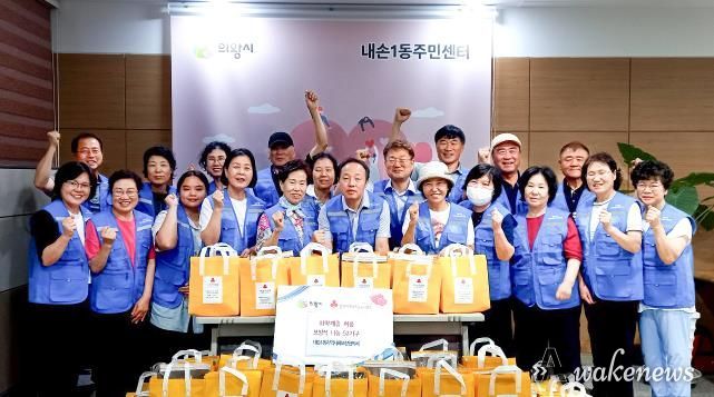 의왕시 내손1동지역사회보장협의체, 취약계층 어르신 보양식 지원