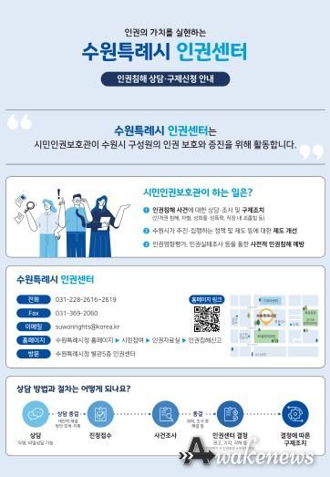 수원시 인권침해 실태조사 홍보물