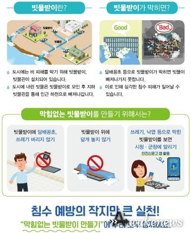막힘없는 빗물받이 만들기 홍보