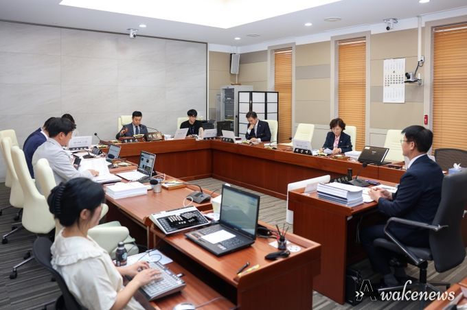 2025년도 행정사무감사 중인 평택시의회 복지환경위원회