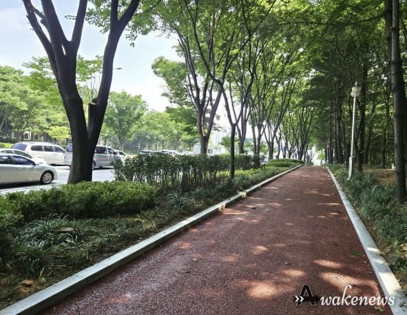 백마로 미세먼지 저감 도시숲 사업지