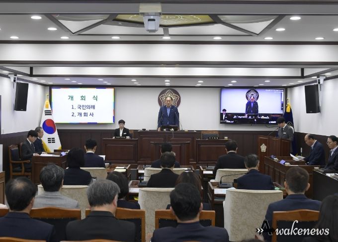 제341회 동두천시의회 임시회 개회