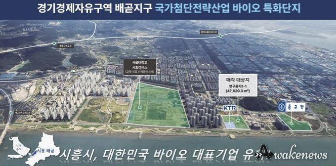 경기경제자유구역 배곧지구 국가첨단전략산업 바이오 특화단지 홍보물