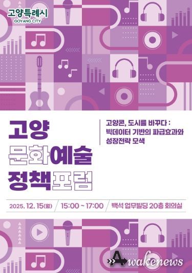 ‘2025 고양문화예술정책포럼’ 홍보문