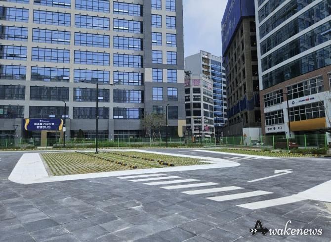 친환경 주차장으로 조성된 토당 제1공영주차장