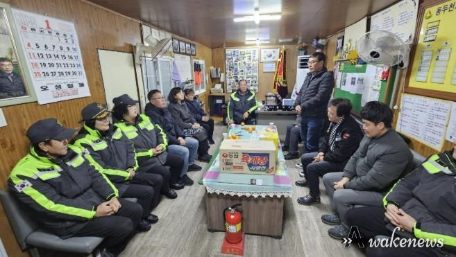 동두천시 상패동, 자율방범대 감악산지대 찾아 현장 격려