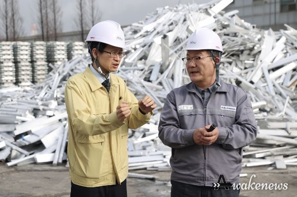 백승보 조달청장 알루미늄 수급 현황 점검