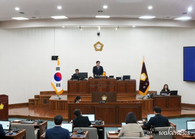 3월 26일 하남시의회 제346회 임시회 제2차 본회의. (사진_하남시의회 제공)